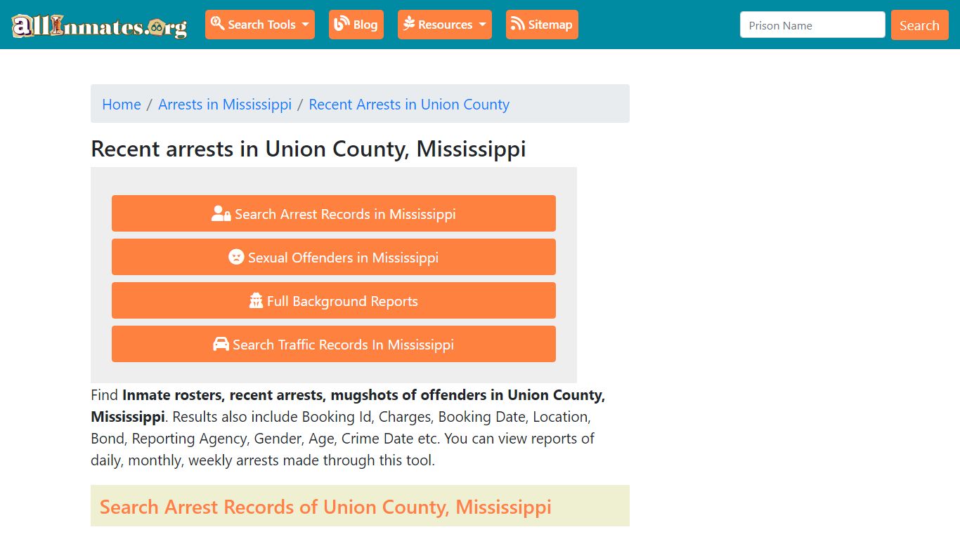 Recent arrests in Union County, Mississippi | Mugshots, Rosters ...